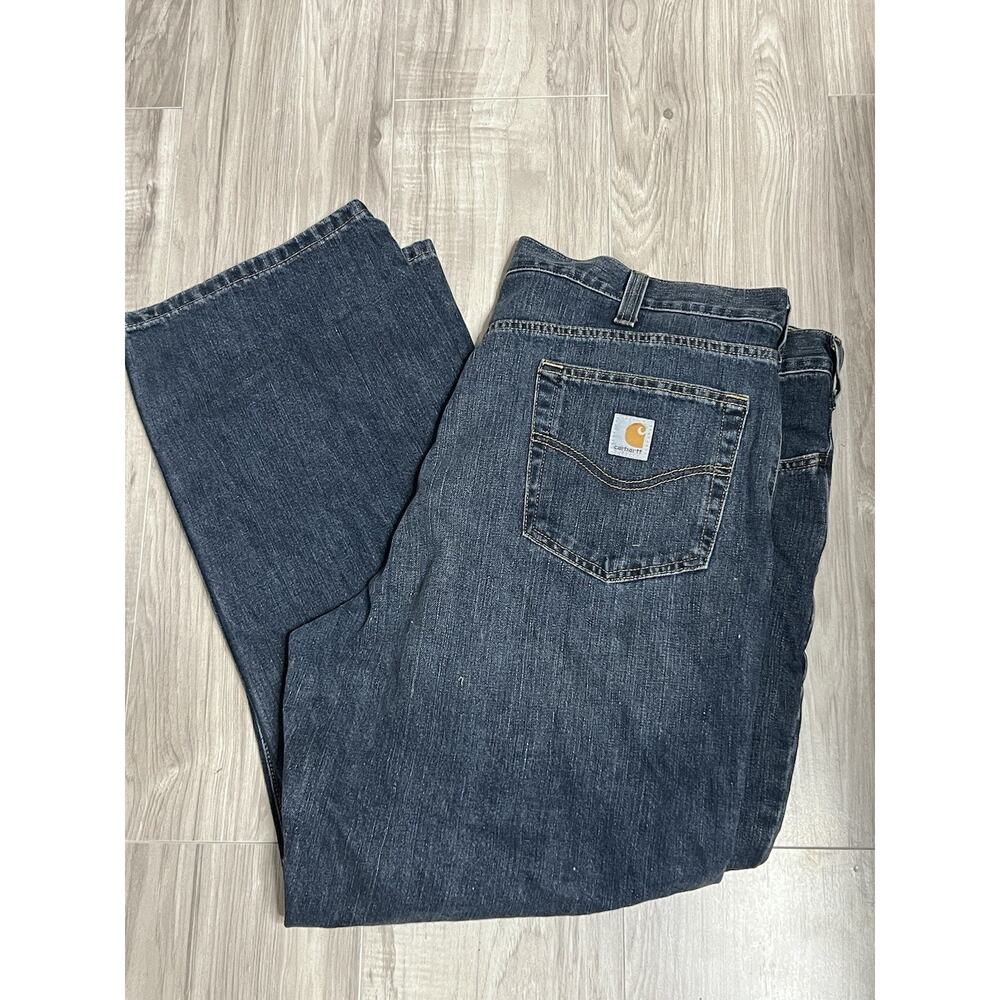 Carhartt Blue Jeans Mens Size 42x30 Holter Relaxed Fit Casual Work